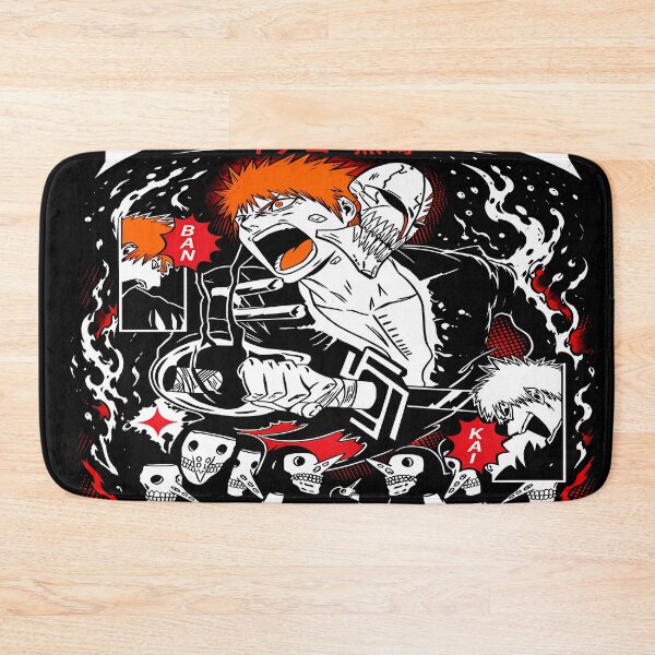 Item preview, Ichigo Kurosaki-Hollow Rage Fire Skulls- Dark Aesthetic Streetwear Design designed and sold by Trinidesigns123.