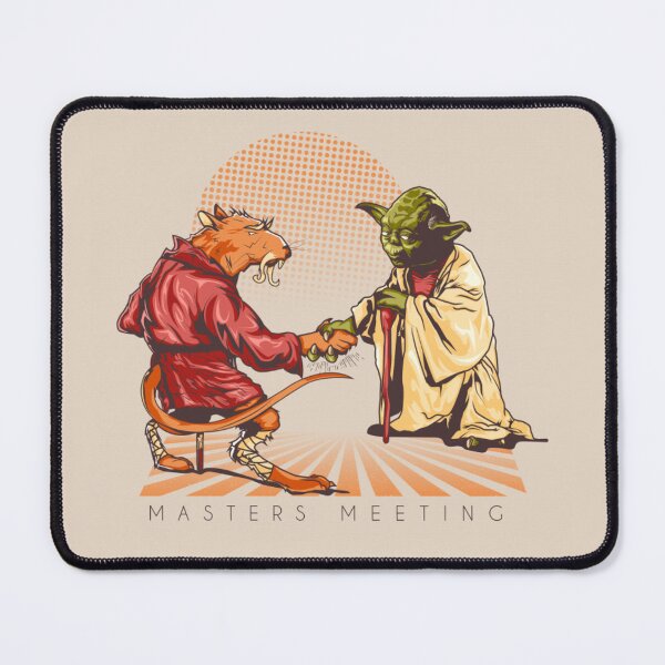 Item preview, Masters Meeting - Wise Alien and Martial Arts Rat Mentor Parody designed and sold by MrGlayga.