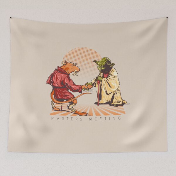 Item preview, Masters Meeting - Wise Alien and Martial Arts Rat Mentor Parody designed and sold by MrGlayga.