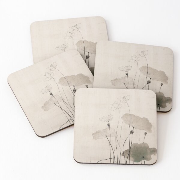 Item preview, Wabi sabi and japandi inspired delicate minimalist flowers designed and sold by filigreedigital.