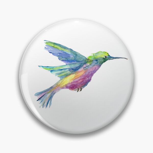 Item preview, Rainbow Hummingbird designed and sold by ALA Creative Studio.