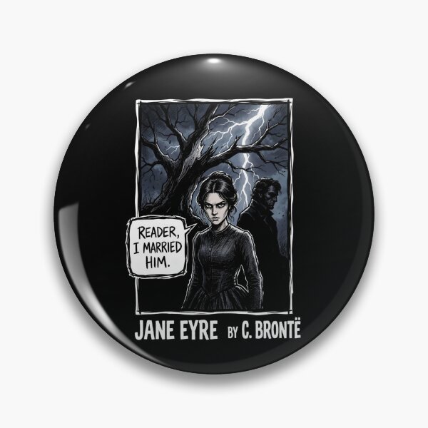 Item preview, Jane Eyre Reader I Married Him Comic Art Portrait designed and sold by Fenay Designs.