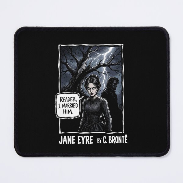 Item preview, Jane Eyre Reader I Married Him Comic Art Portrait designed and sold by Fenay Designs.
