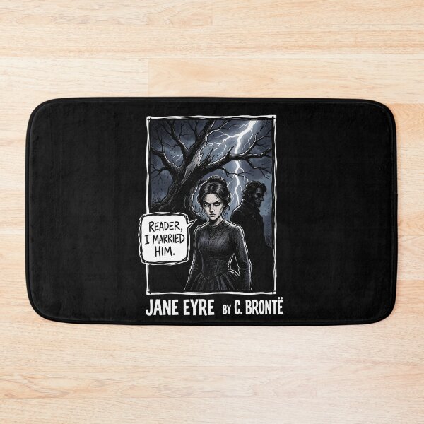 Item preview, Jane Eyre Reader I Married Him Comic Art Portrait designed and sold by Fenay Designs.