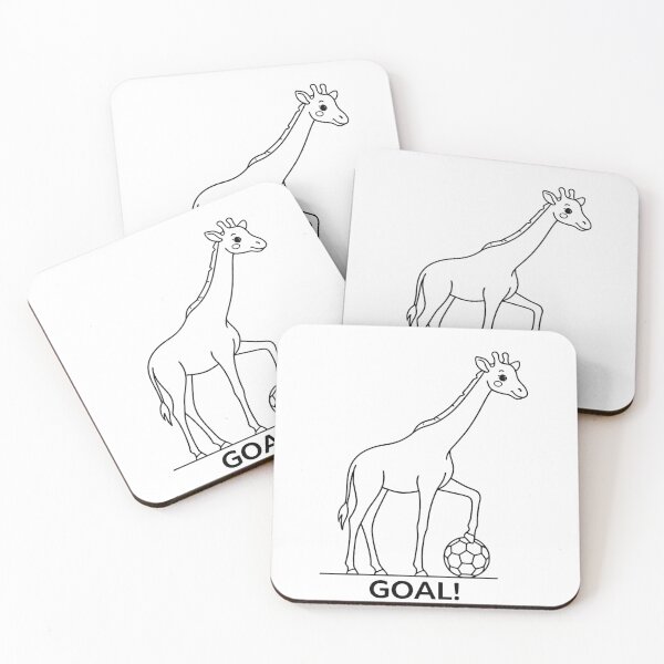 Item preview, Soccer Giraffe Goal Cartoon Animal Design designed and sold by josflo12.