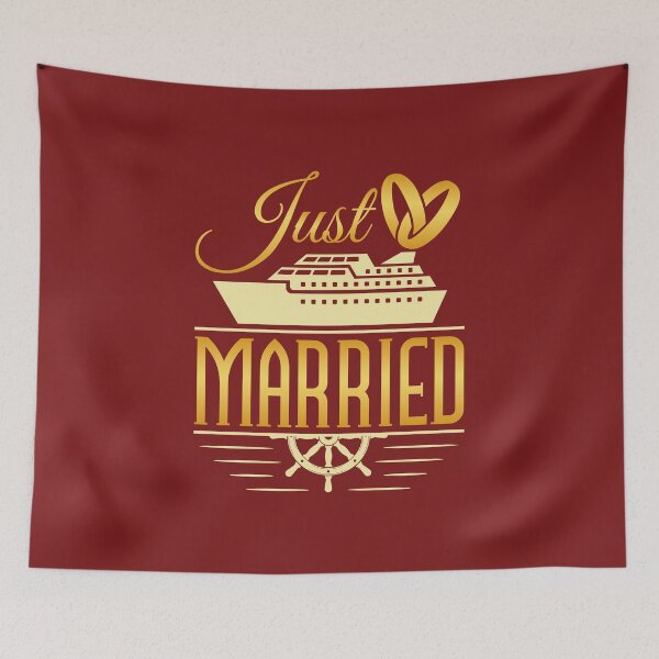Item preview, Just Married Honeymoon Cruise Newlyweds designed and sold by jaygo.