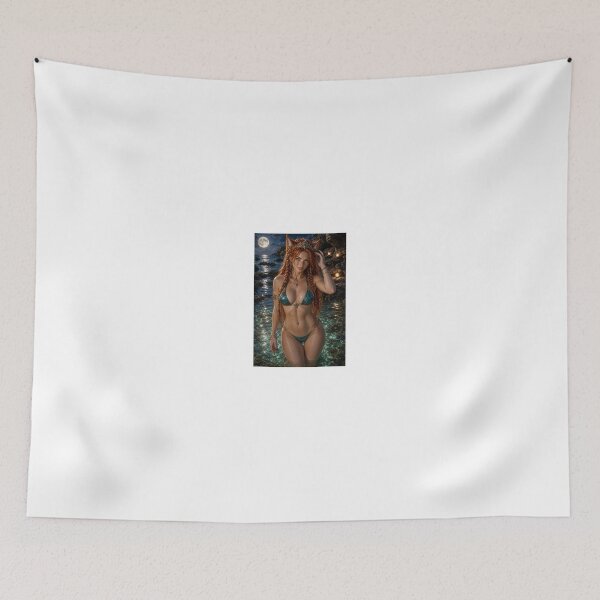 Item preview, Redhaired Kitsune in Teal Bikini by Moonlight designed and sold by CathryneDelamort.