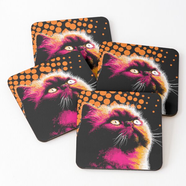 Item preview, Neon Pop Cat designed and sold by ClubVacay.