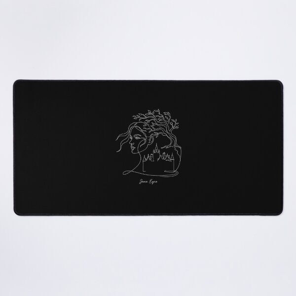 Item preview, Jane Eyre Minimalist Line Art Thornfield Hall Profile designed and sold by Fenay Designs.