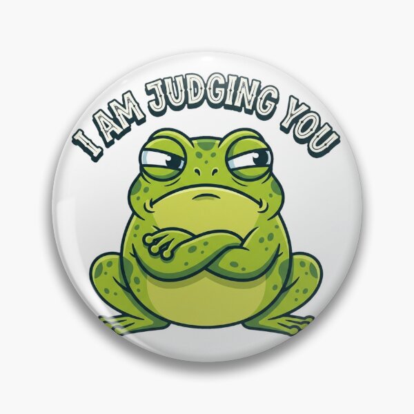 Item preview, Funny Side Eye Judgy Frog Sassy Cartoon designed and sold by DuckOddity.