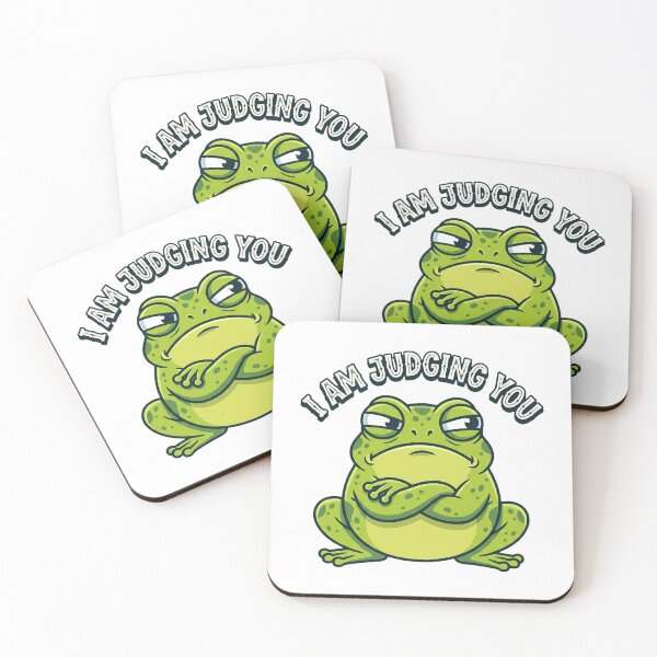 Item preview, Funny Side Eye Judgy Frog Sassy Cartoon designed and sold by DuckOddity.