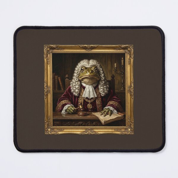 Item preview, Medieval Royal Judge Bullfrog Oil Painting Portrait designed and sold by DuckOddity.