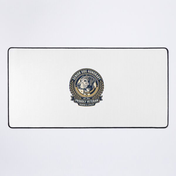 Item preview, Senior Dog Honorary Badge - Proudly Veteran Old Dog Emblem Art designed and sold by PictoVibe.