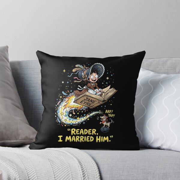 Artikelvorschau, Jane Eyre Reader Ich habe ihn geheiratet, lustiger Cartoon-Flug entworfen und verkauft von Fenay Designs.