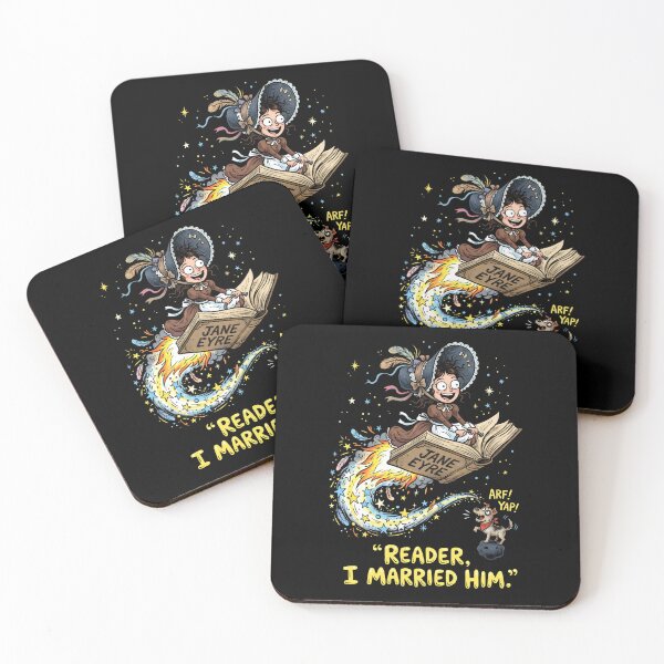 Item preview, Jane Eyre Reader I Married Him Funny Cartoon Flight designed and sold by Fenay Designs.