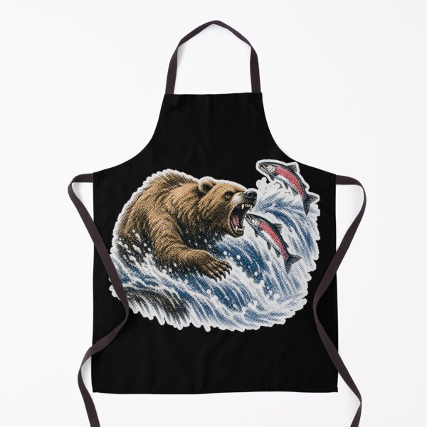 Item preview, Brown bear fishing designed and sold by PrestonSquires.