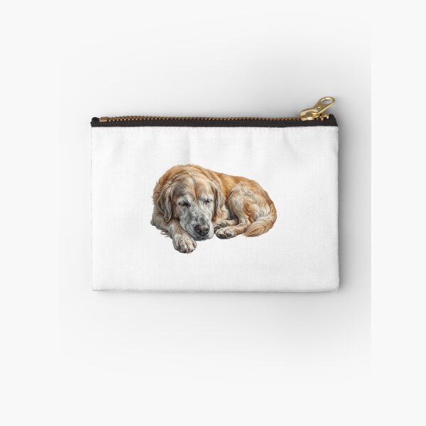 Item preview, Realistic Sleeping Golden Retriever Art - Peaceful Dog Oil Painting designed and sold by PictoVibe.