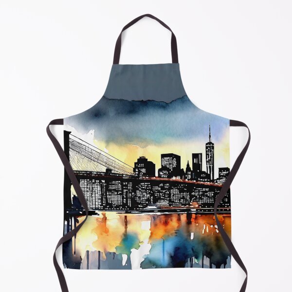 Item preview, New York City's Brooklyn Bridge Watercolor Digital Art designed and sold by DEC02.