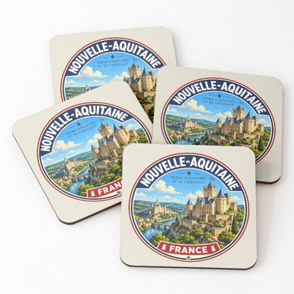 Item preview, Nouvelle-Aquitaine, France - Castles Medieval Châteaux designed and sold by Myra365Art.