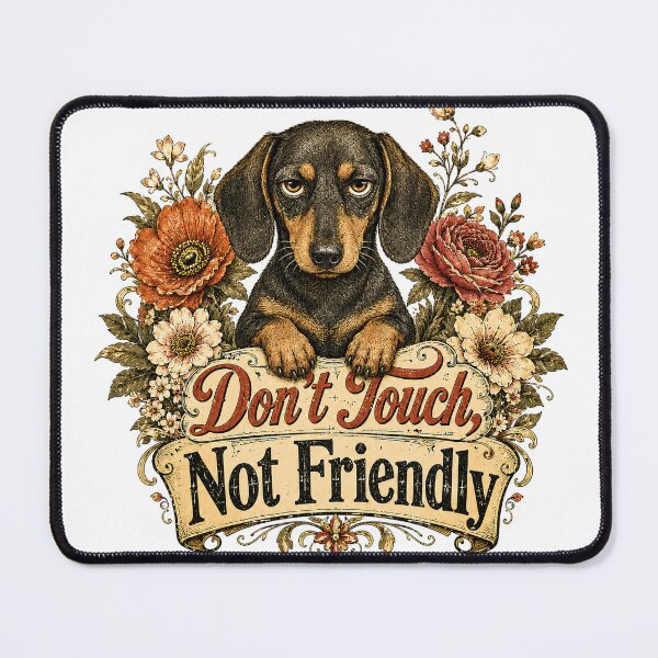 Item preview, Don't Touch, Not Friendly designed and sold by TiredMamaArt.
