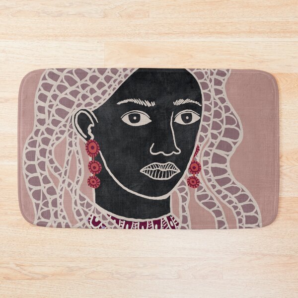 Item preview, Drea – Modern Afro Folk Portrait with Dreadlocs designed and sold by bonaise.