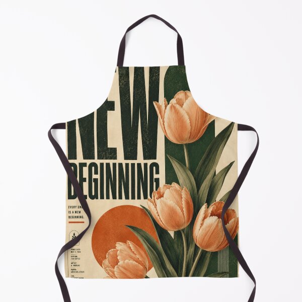 Item preview, New Beginning – Vintage Tulip Botanical Poster | Retro Editorial Floral Wall Art designed and sold by Watchyyy.