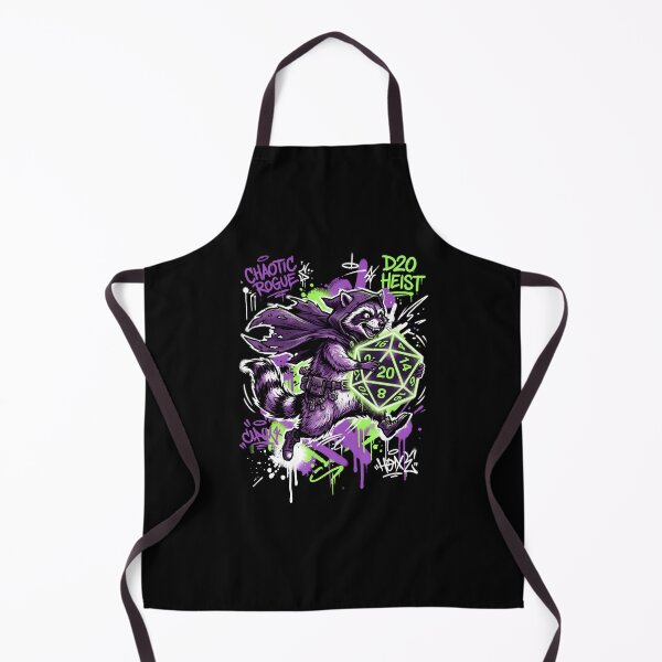 Item preview, Chaotic Rogue D20 Heist Funny Raccoon Fantasy Art designed and sold by Fenay Designs.