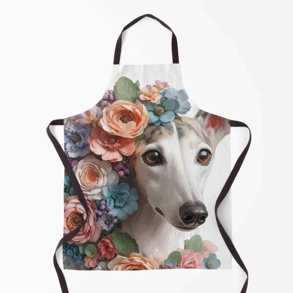 Item preview, Flowers Galgoherz No. 2 designed and sold by GALOGO – Art for Sighthounds & Animal Welfare.