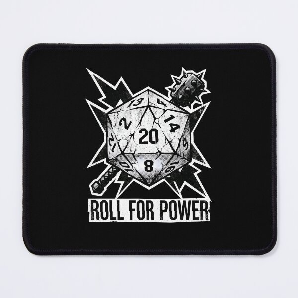 Item preview, Roll For Power Distressed Cracking D20 Dice Gaming Art designed and sold by Fenay Designs.