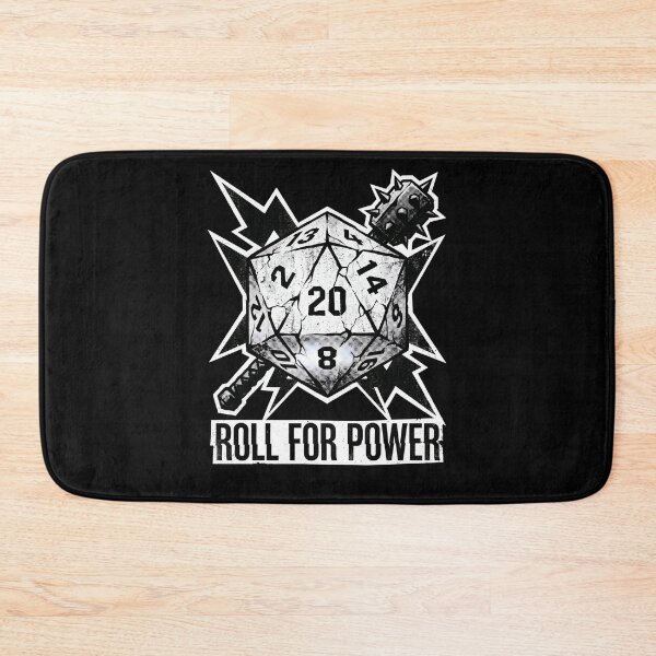 Item preview, Roll For Power Distressed Cracking D20 Dice Gaming Art designed and sold by Fenay Designs.