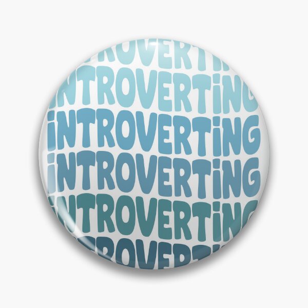 Item preview, Introverting Funny Retro Introvert Typography Design designed and sold by THROUGH-LIFE.