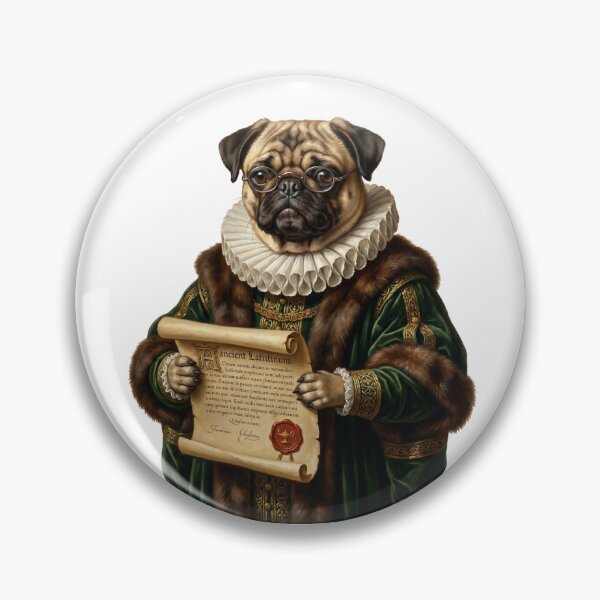 Item preview, Classical Renaissance Dog Portrait - Regal Oil Painting Fine Art designed and sold by PictoVibe.