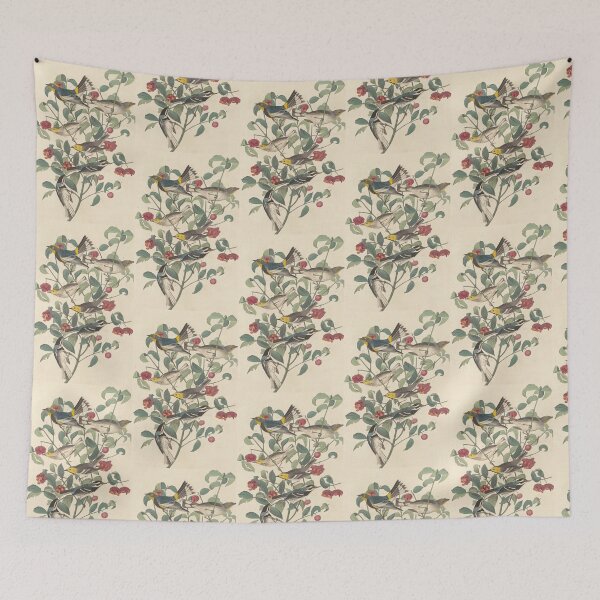 Item preview, YELLOW BEAK BIRDS AND RED ROSES designed and sold by THE GOOD FIND.