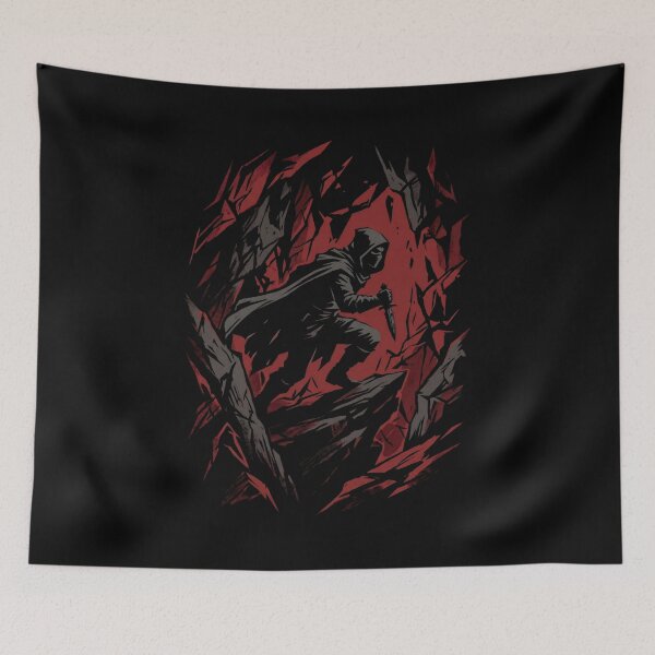 Item preview, Fantasy Rogue Assassin Stealth Dagger Dark Cavern Art designed and sold by Fenay Designs.