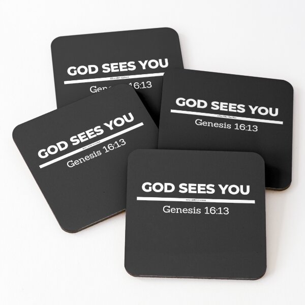 Item preview, God Sees You Genesis 16:13 NIV Bible Verse Christian Design designed and sold by Ken Chung.