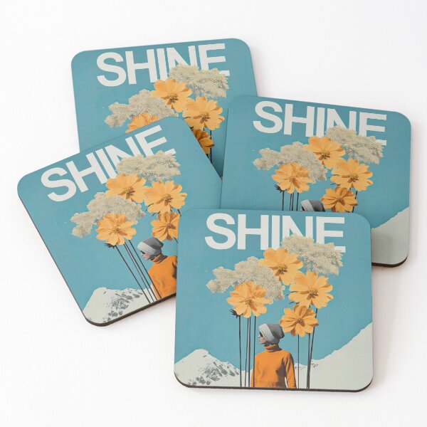 Item preview, Shine Retro Floral Mountain Poster designed and sold by LuminaPosters.