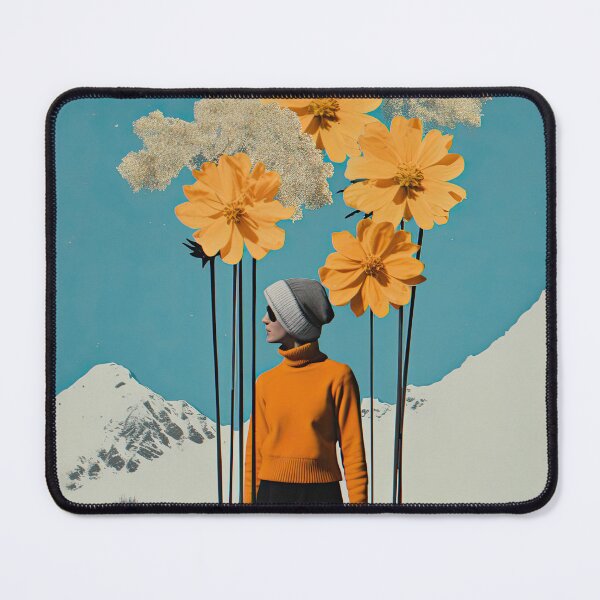 Item preview, Shine Retro Floral Mountain Poster designed and sold by LuminaPosters.
