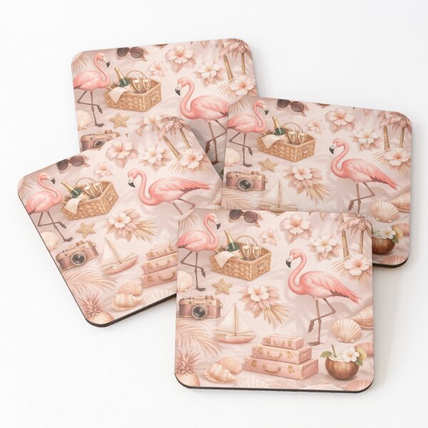 Item preview, Elegant Tropical Flamingo Wallpaper – Luxury Soft Pink Aesthetic designed and sold by Ve state official.