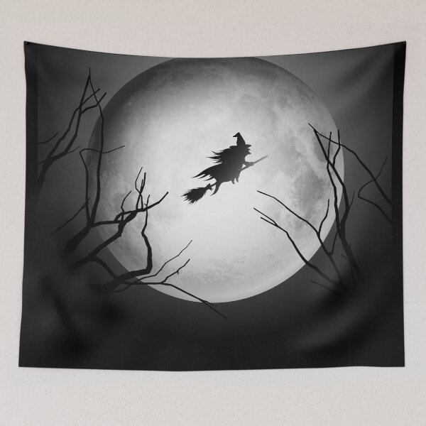 Item preview, Flying Witch Moonlight Design designed and sold by SoccaTamam.