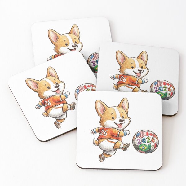 Item preview, Cute Corgi Soccer Striker - 2026  Orange Jersey designed and sold by TaiwanMemory.
