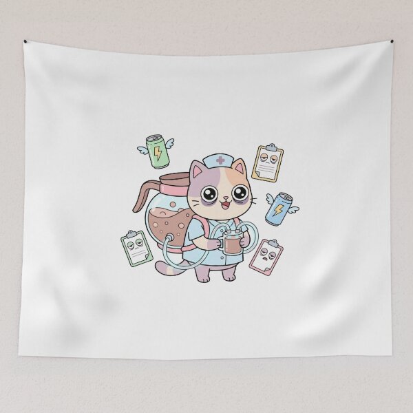 Item preview, Night Shift Nurse Cat Survival Mode designed and sold by AbanoubStore.