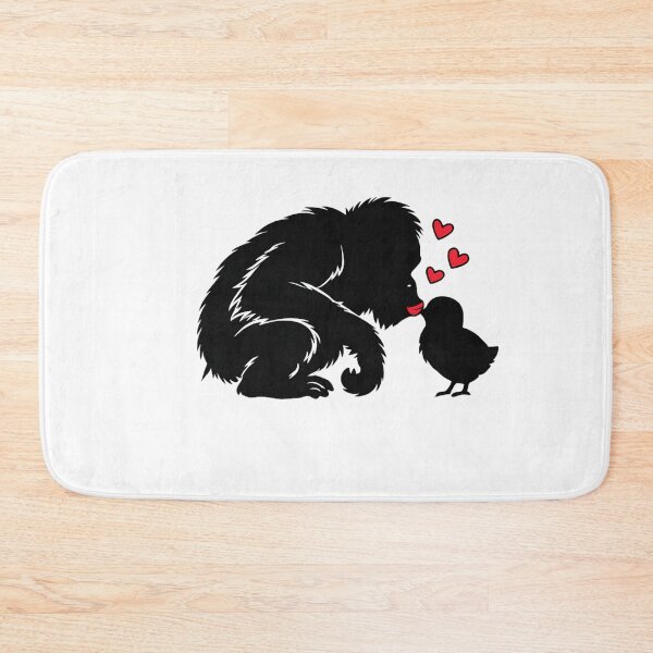 Item preview, Minimalist Orangutan and Chick Silhouette Design designed and sold by josflo12.