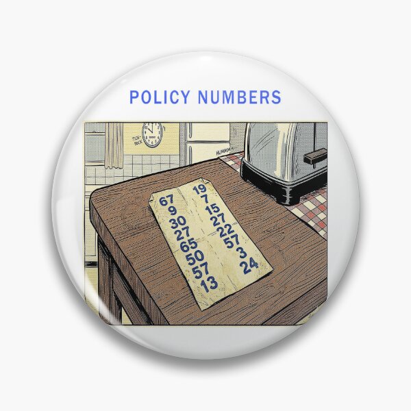 Item preview, Your Policy Numbers designed and sold by justdark11113.