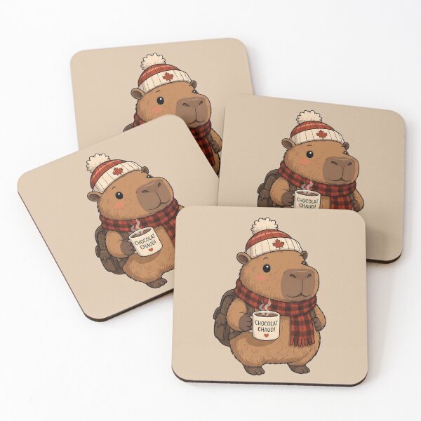 Item preview, Cute Canadian capybara designed and sold by FatBirdie.