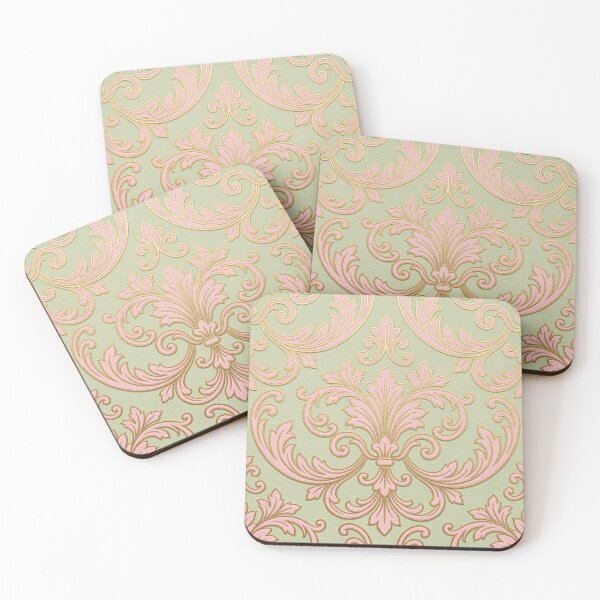 Item preview, Pistachio & Matte Pink Baroque designed and sold by DesignsByPrnces.