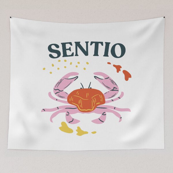 Item preview, Cancer "Sentio / I Feel" Astrological Symbol and Latin Motto  designed and sold by AnimaliaStar.