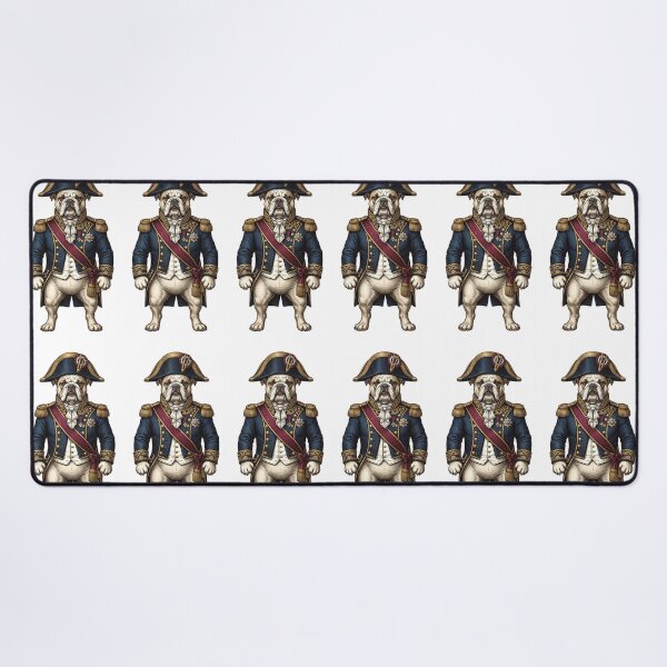 Item preview, Napoleon Bulldog Vintage Military Portrait - Funny Historic Dog Art designed and sold by PictoVibe.