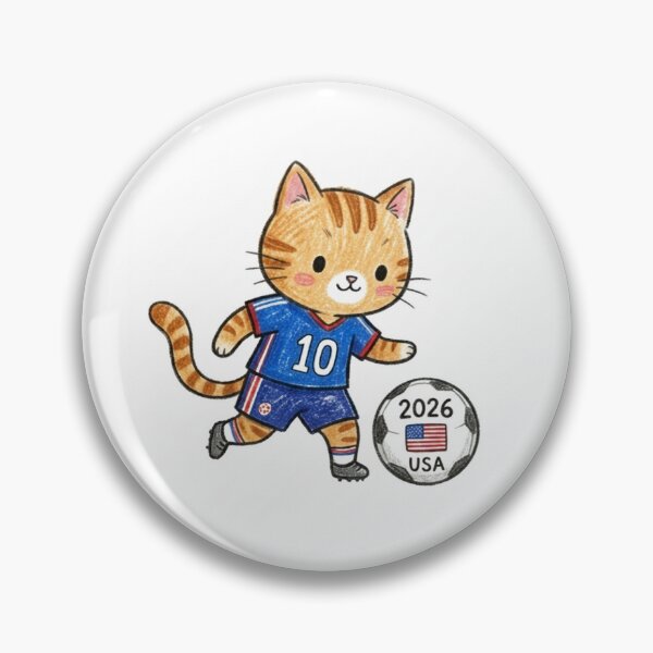 Item preview, USA Soccer Cat #10 - 2026 Fan Art designed and sold by TaiwanMemory.