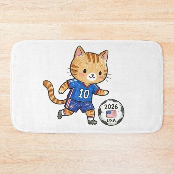 Item preview, USA Soccer Cat #10 - 2026 Fan Art designed and sold by TaiwanMemory.