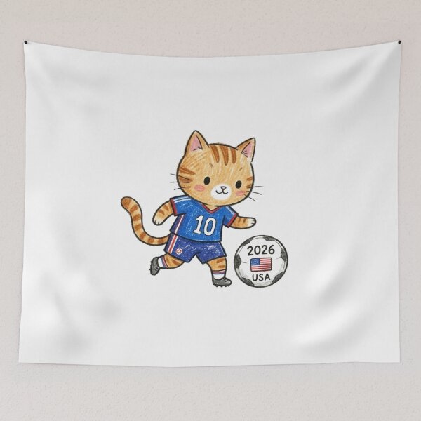 Item preview, USA Soccer Cat #10 - 2026 Fan Art designed and sold by TaiwanMemory.